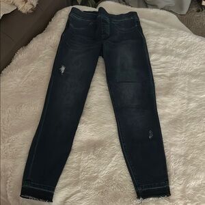 SPANX Blue Skinny Jeans with Classic Denim Texture